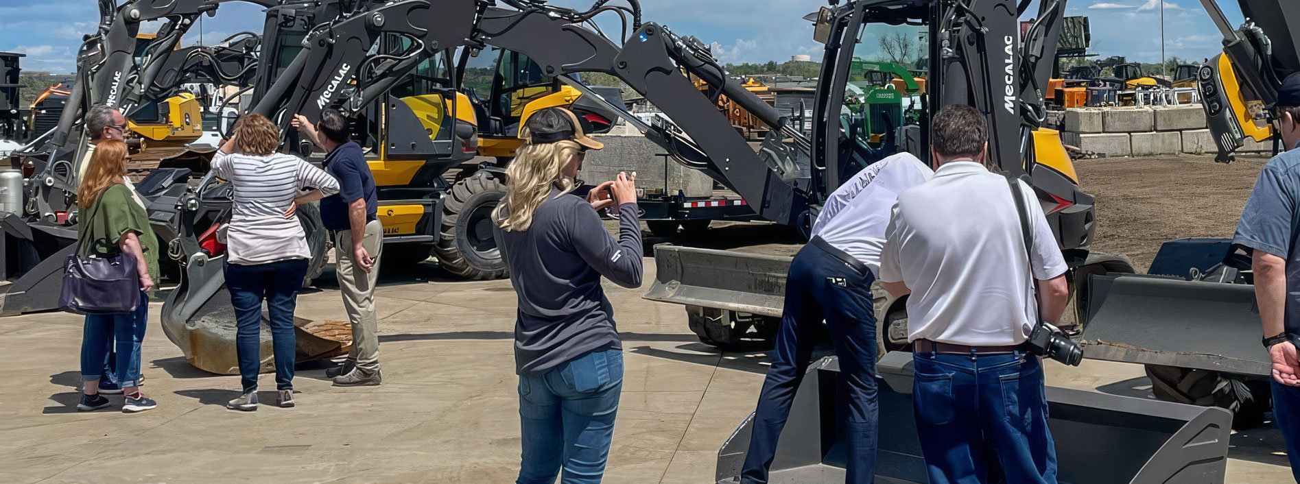 Heavy equipment press event